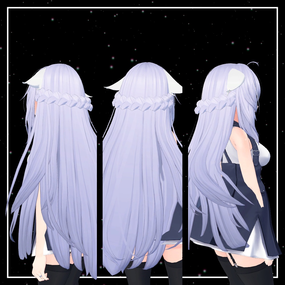 【桔梗ちゃん対応】後ろに付ける三つ編み