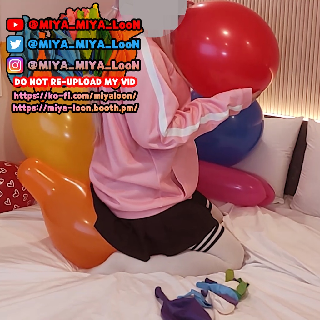 フットポンプと風船遊び