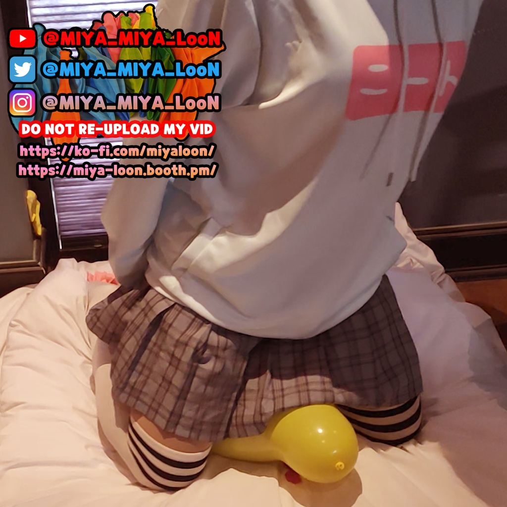 お尻で 風船 遊びと割り