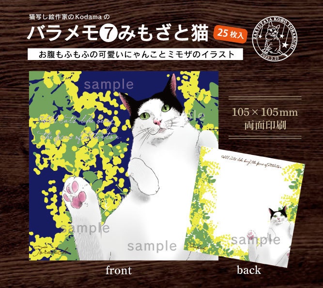  バラメモ❼ミモザと猫