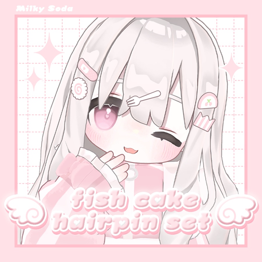˚₊‧꒰১ fish cake hairpin ໒꒱‧₊˚