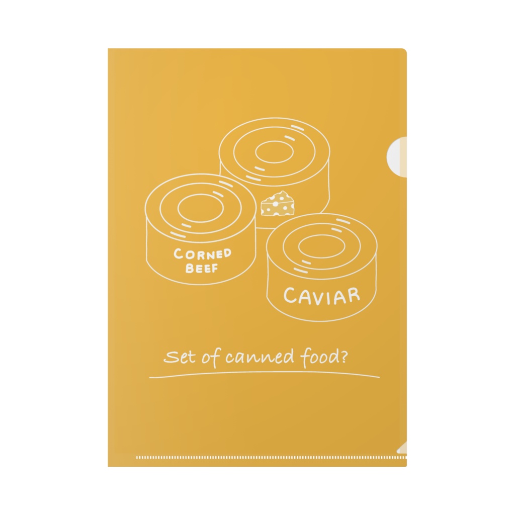 みこ会 クリアファイル(缶詰の詰め合わせ)