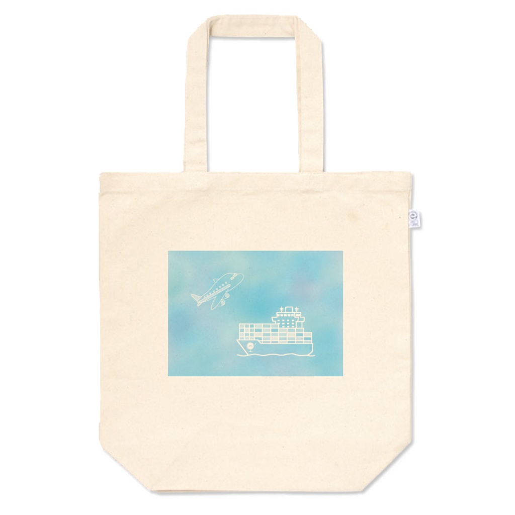 みこ会 トートバッグ(船と飛行機)