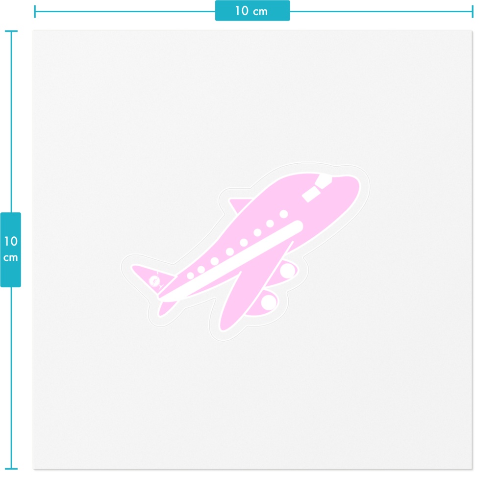みこ会 飛行機ステッカー