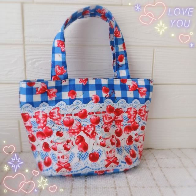 パフェ柄トート🍒