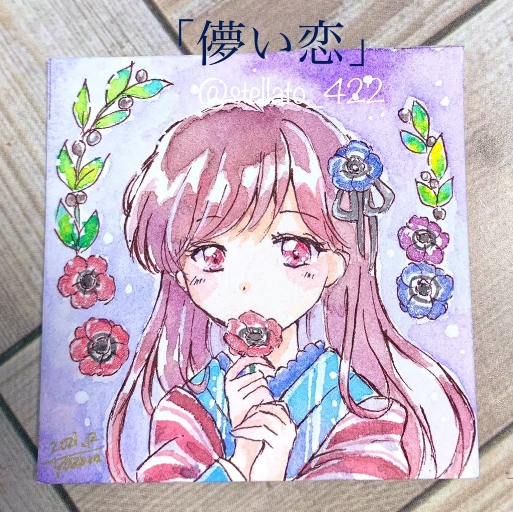 Pico展 夜 ミニ原画 儚い恋 空ノシズク Booth