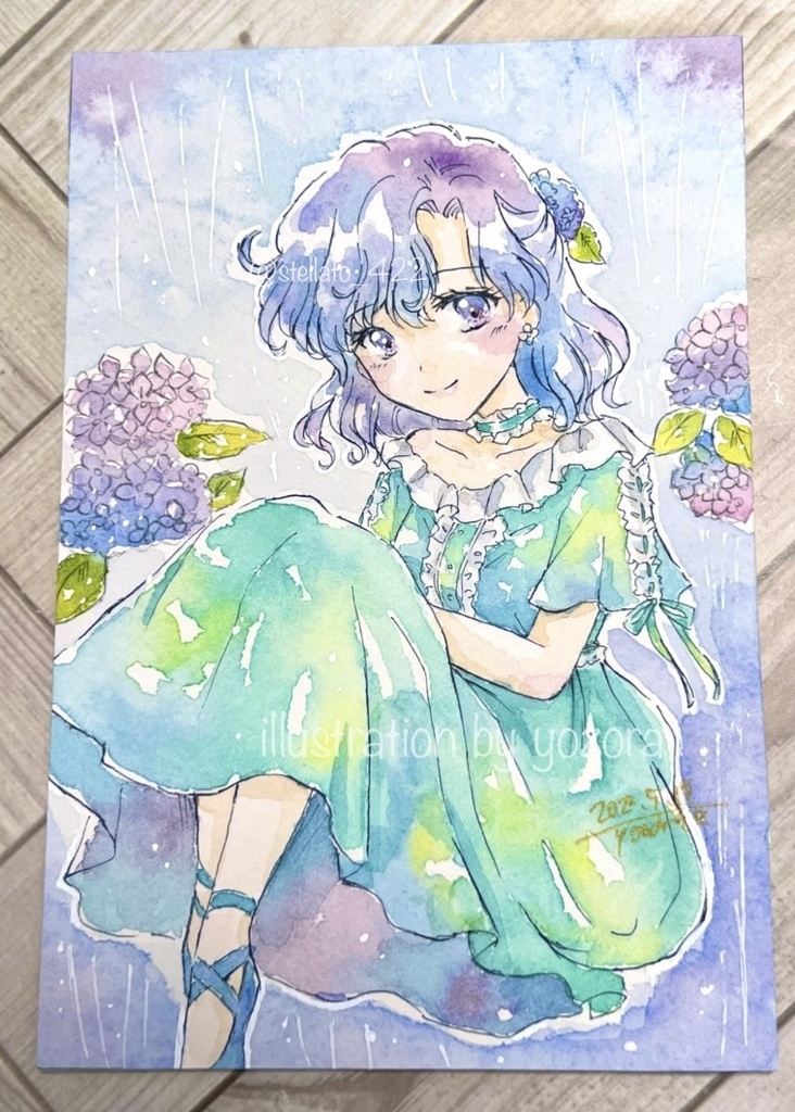 透明水彩イラストオーダー * ハガキサイズ *watercolor postcard size