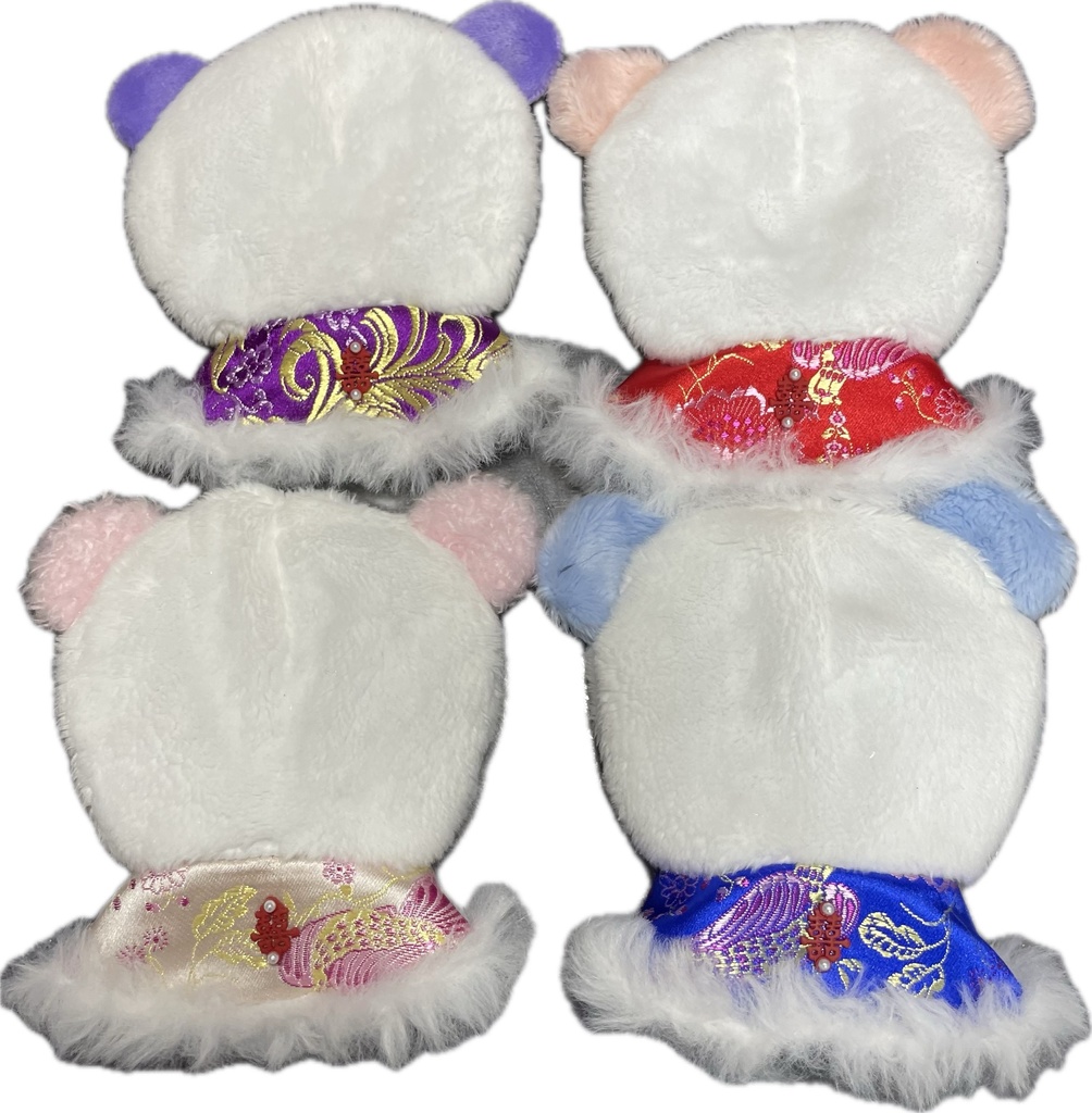 ぬい用パンダケープ