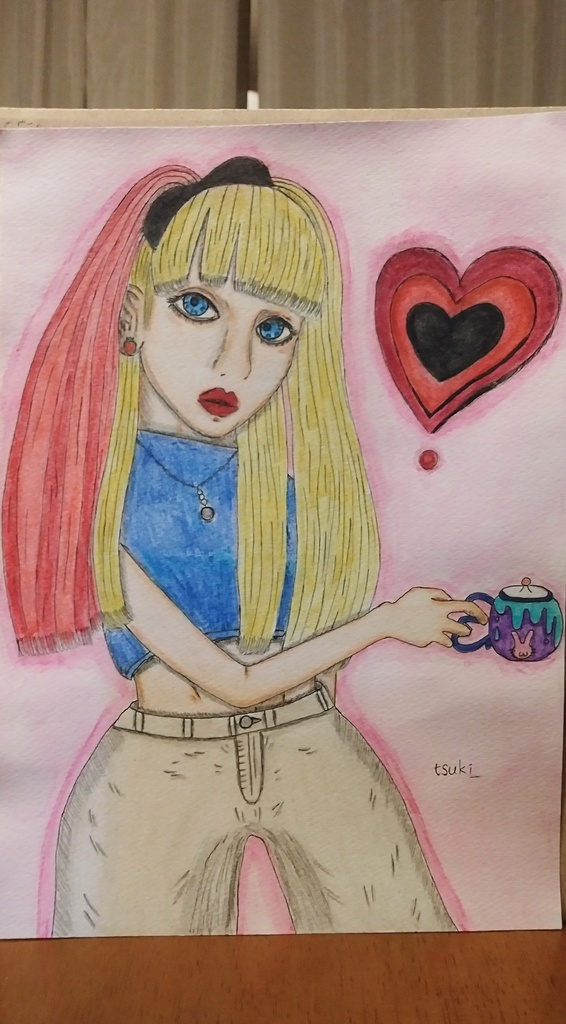 イラスト原画「ロシアンバービー」