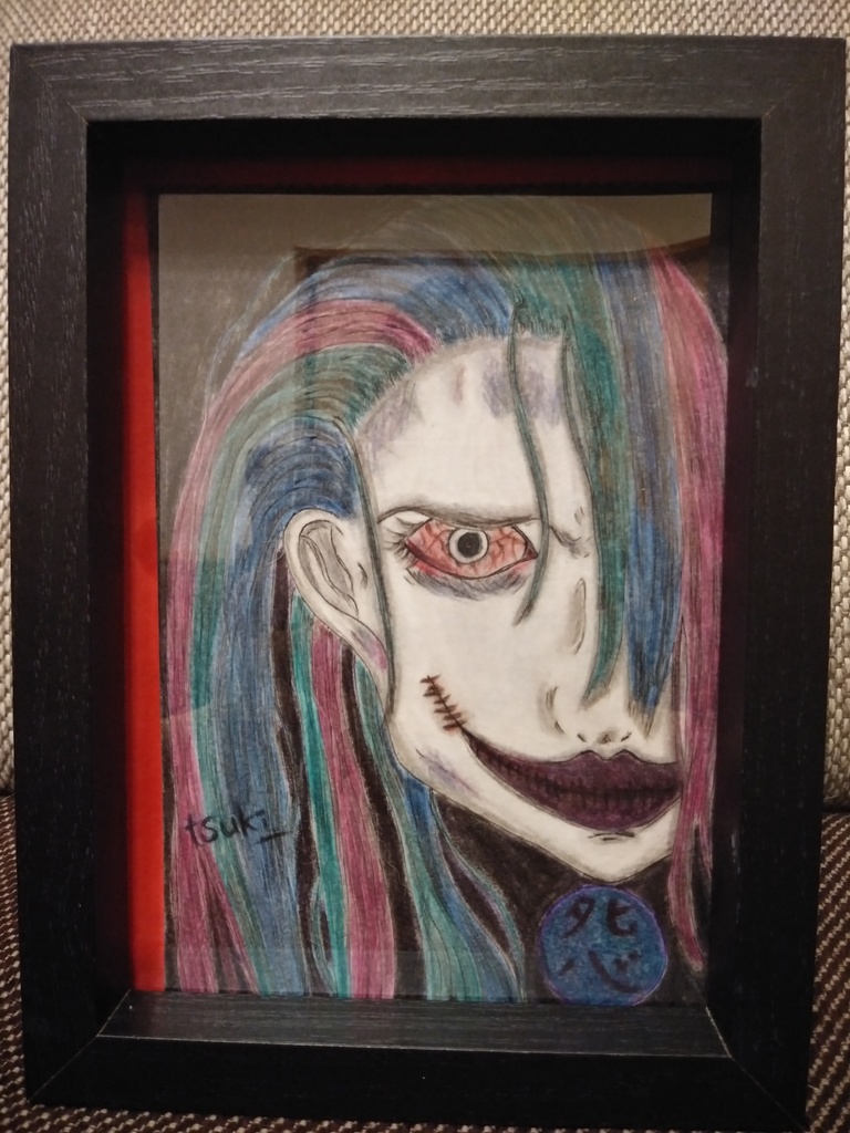 原画「般若口裂け女」額付き