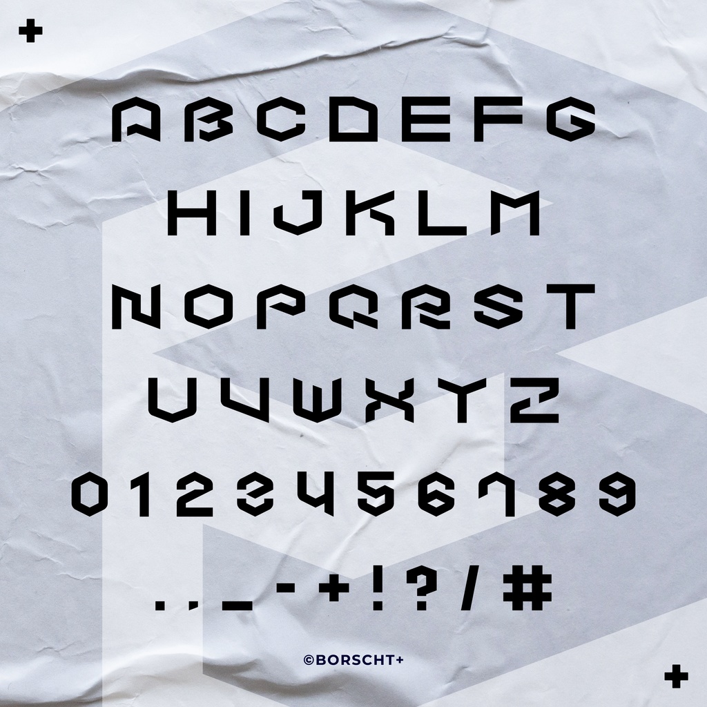 ビルドアップ・ボックス(フリーフォント)