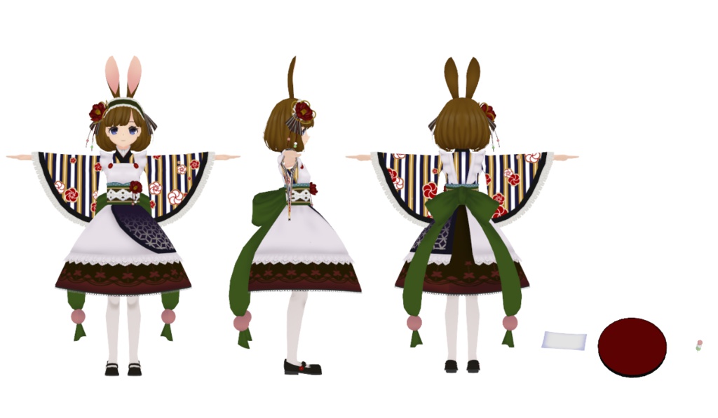 【VRアバター向け】こずえ【FBX】