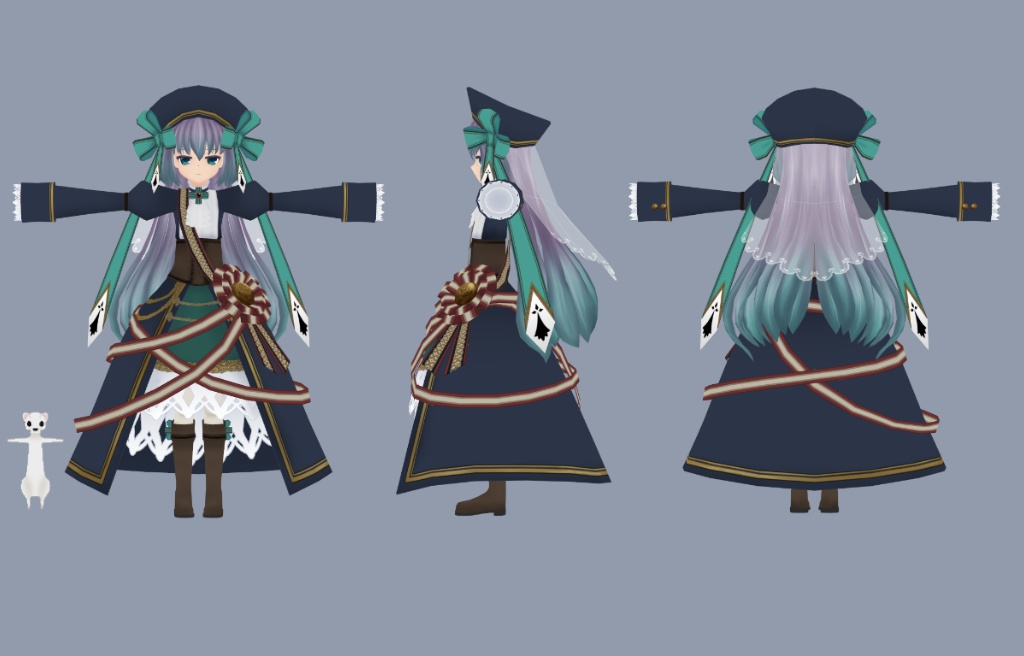 【VRアバター向け】エルミーヌ【FBX】