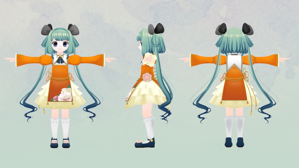 【VRアバター向け】ルゥファ【FBX】