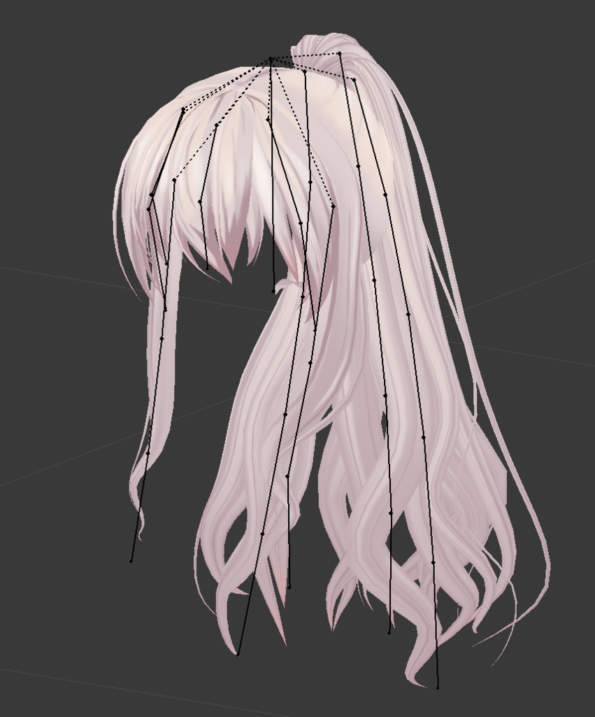 【髪型】ふんわりポニテ【FBX】