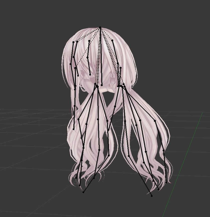 【髪型】ゆるめローツイン【FBX】