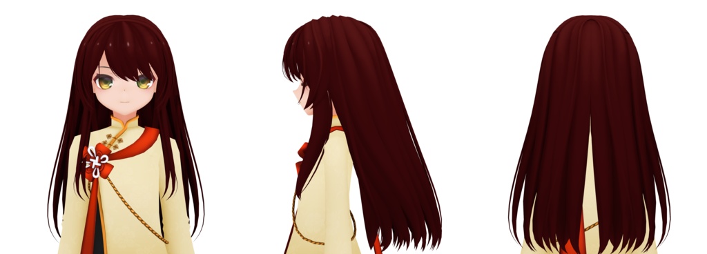 【髪型】内巻きストレートロング【FBX】