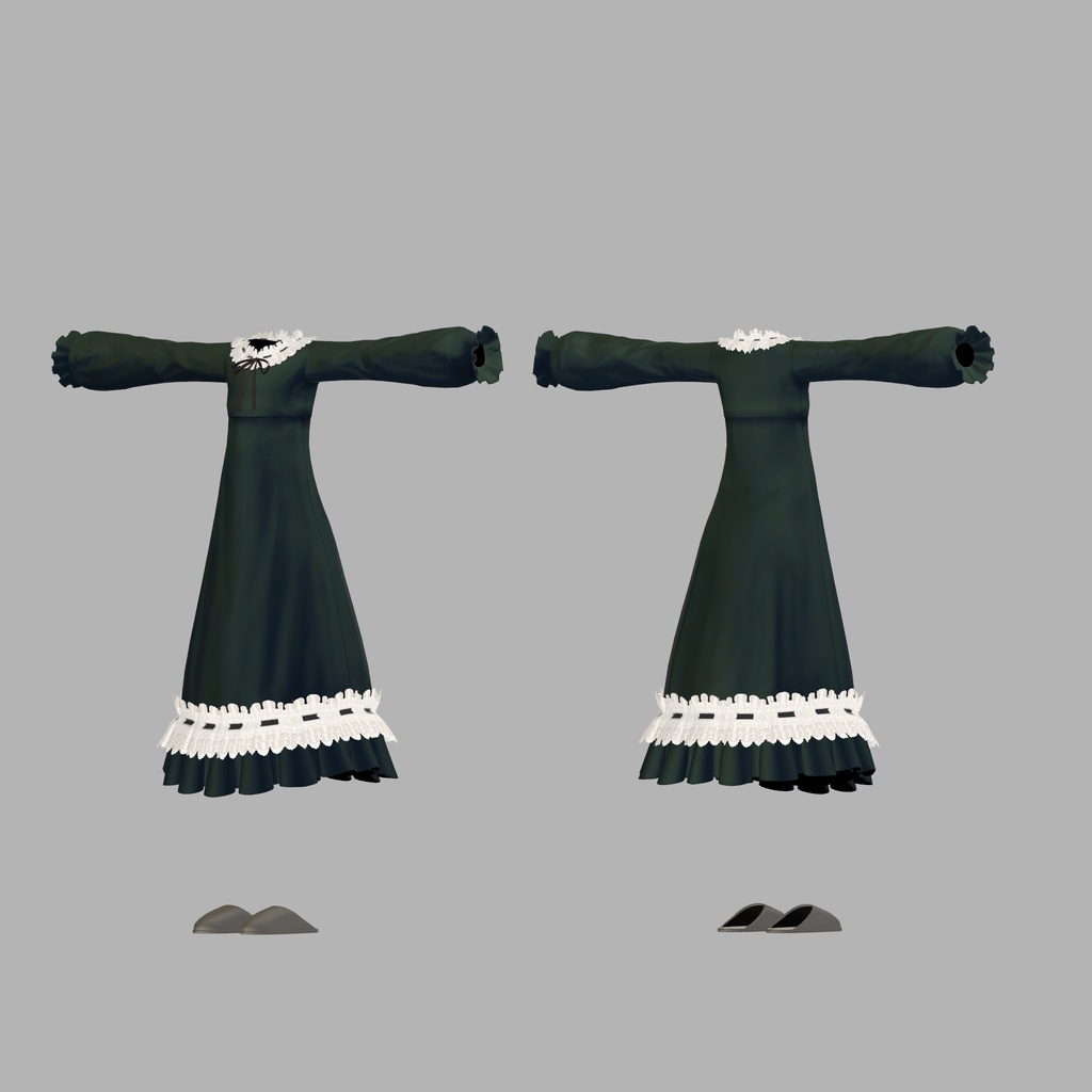 【衣装】サテンネグリジェ【FBX】