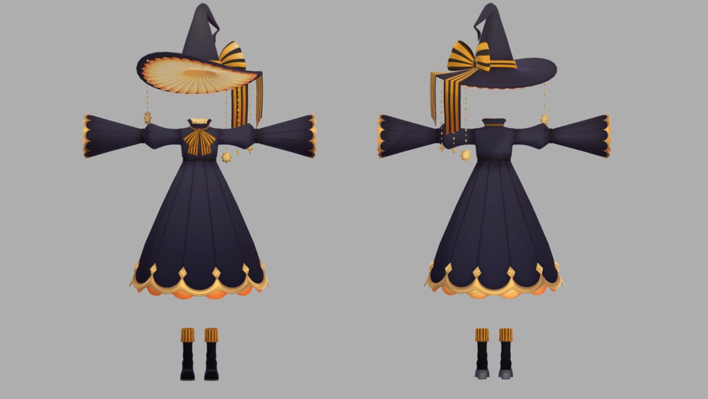 【衣装】ウィッチローブ【FBX】