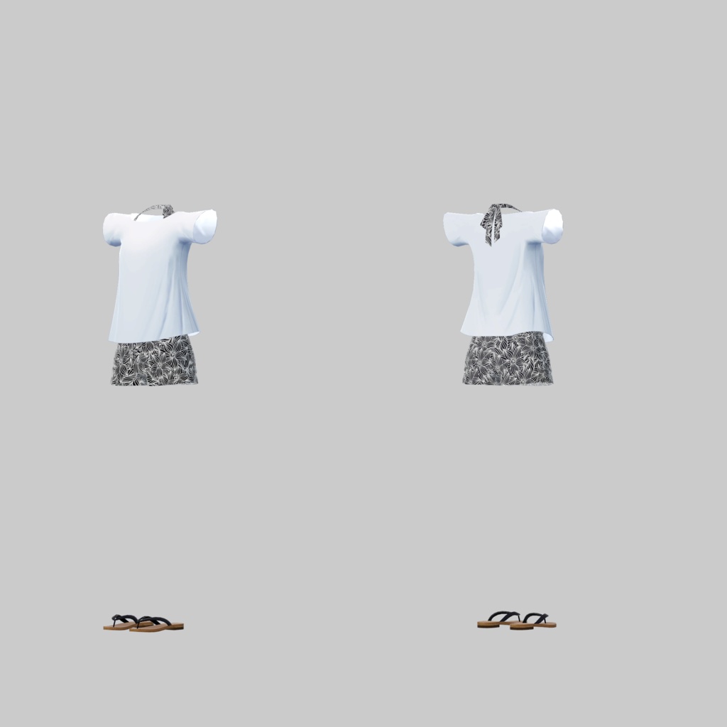 【衣装】カジュアルスイムウェア【FBX】