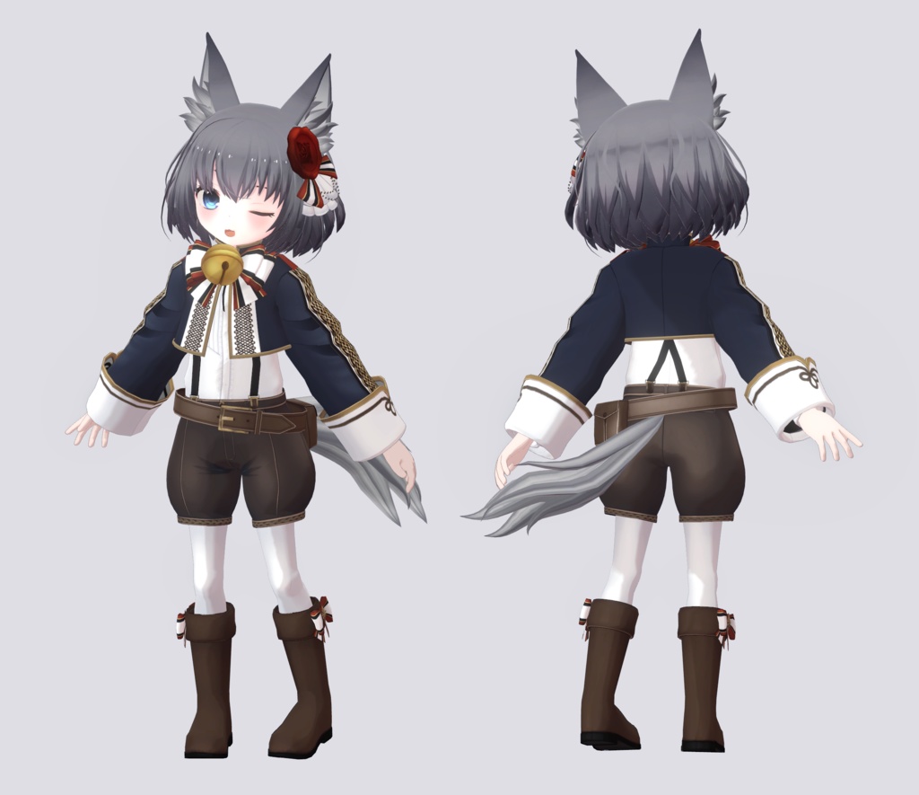 【VRアバター向け】ローシュ【FBX】