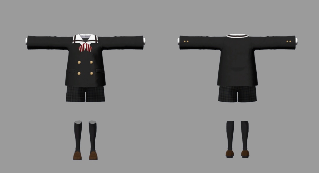 【衣装】園児ブレザー【FBX】