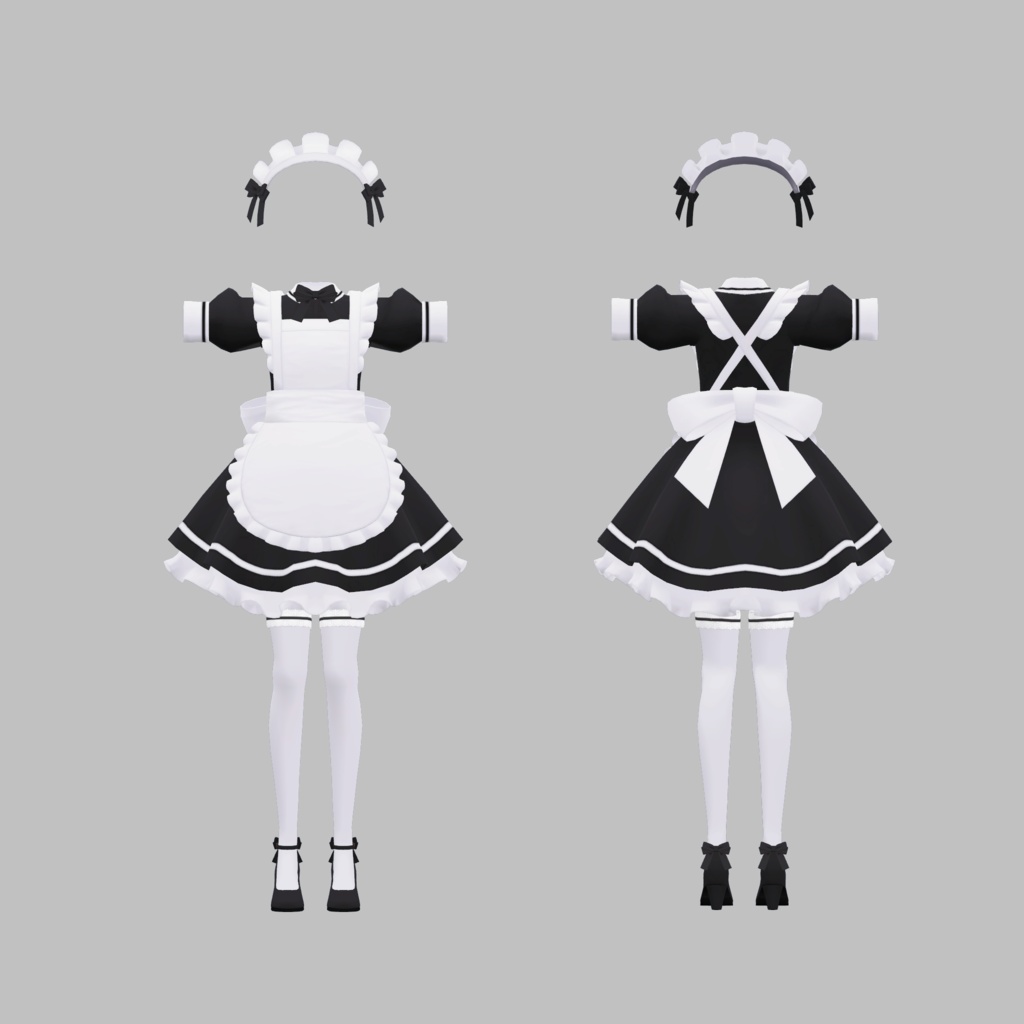 【衣装】ミニメイド【FBX】