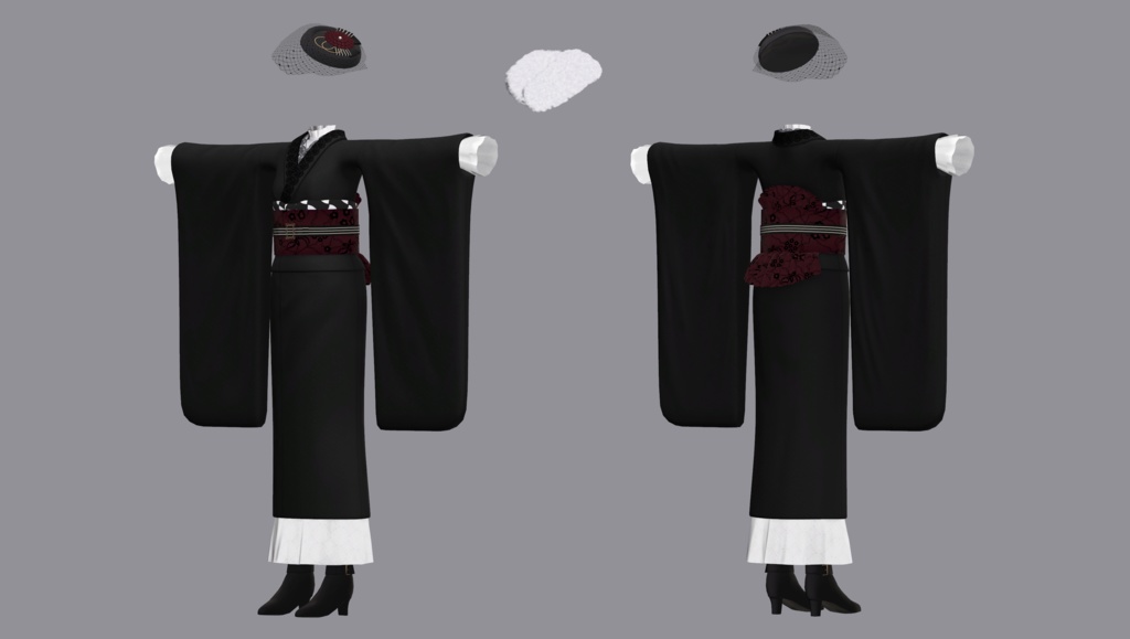 【衣装】フリルふりそで(連翹・リディv2対応)【FBX】