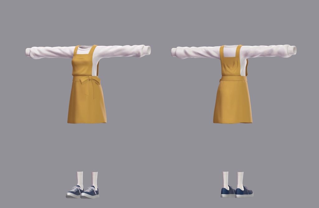 【衣装】無地ジャンパー(連翹・リディv2対応)【FBX】