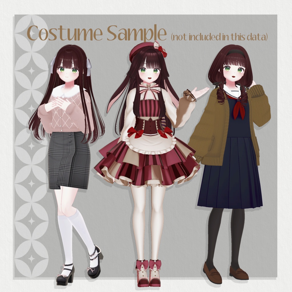 オリジナル3Dモデル ちよ v2