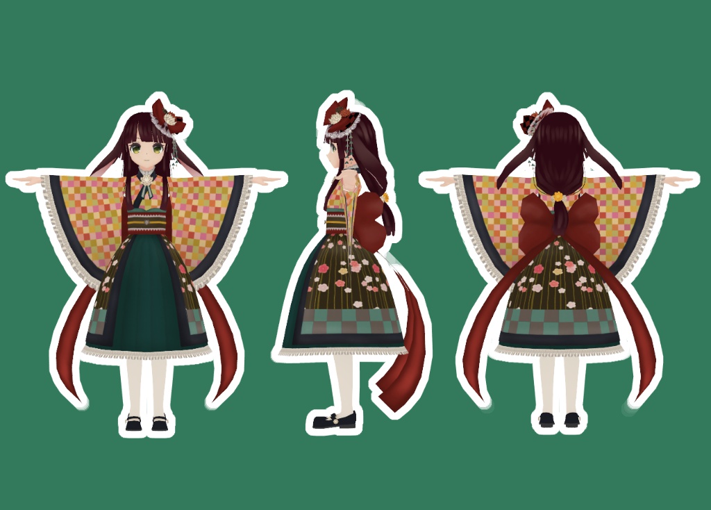 【VRアバター向け】ちよ【FBX】