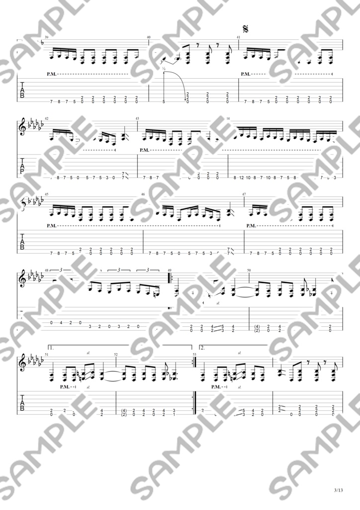 Chronostasis Official Guitar TAB book Digital
