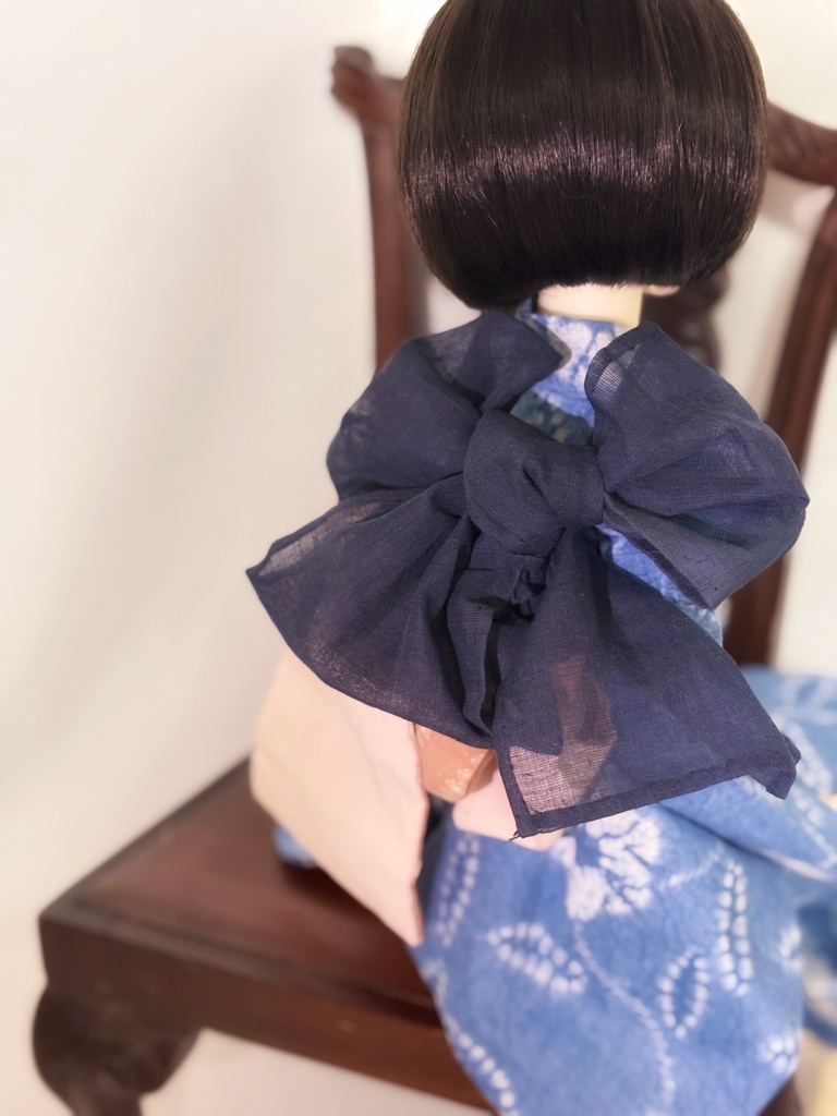 SD〜13SD少女サイズ　総手縫い浴衣　絞り風柄