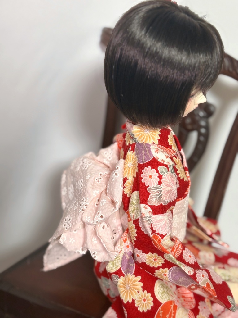 SD〜13SD少女サイズ　総手縫い浴衣　難あり品