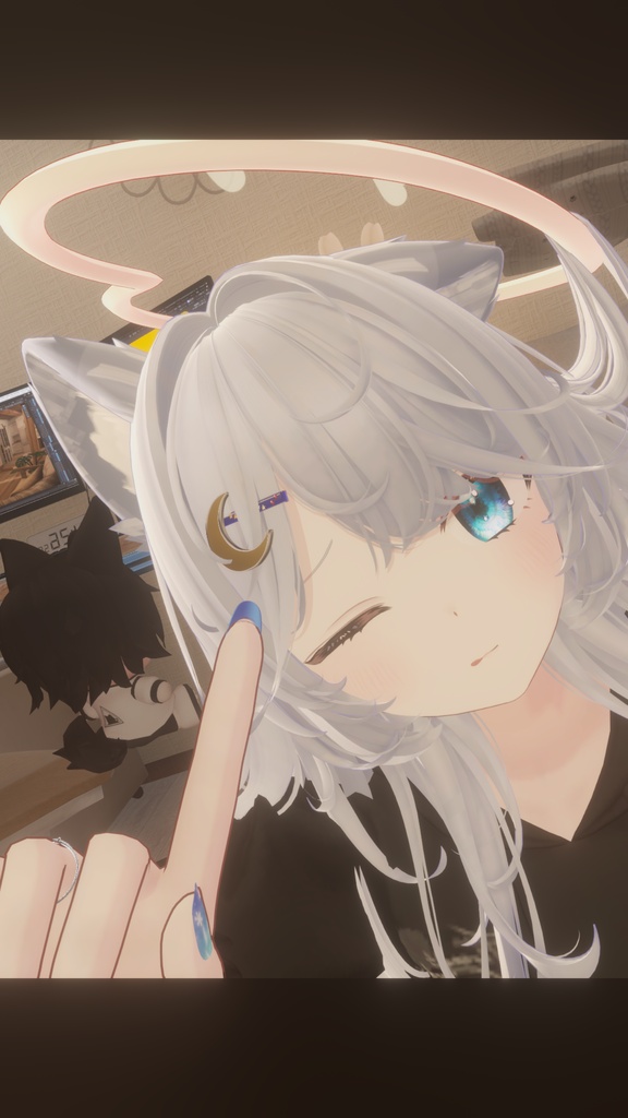 月のへあぴん
