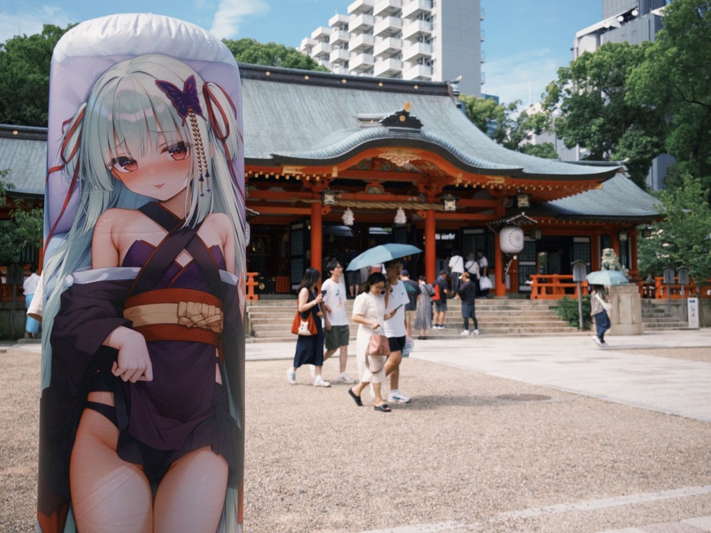 【代理販売】【通販】【送料無料】ムラサメ (Murasame) 《千恋＊万花》  エアーダンボール エアークッション[等身大PVC抱き枕] [空気ビニール] [エアクッション] [空ビ 同人] [等身大エアーPOP ]（3/30）まで）