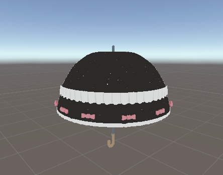 【VRChat想定】ゴシック傘