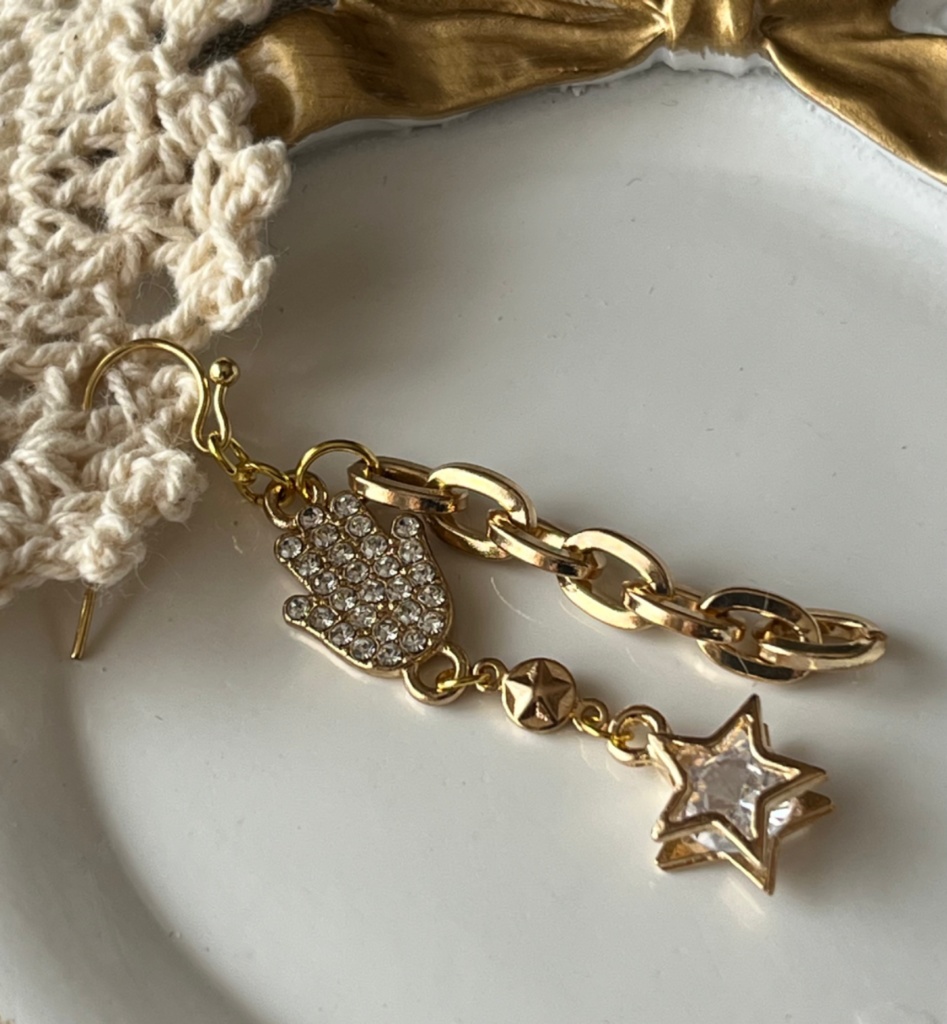 空条承太郎/スタープラチナ ピアス/ノンホールピアス 片耳売り・一個売り