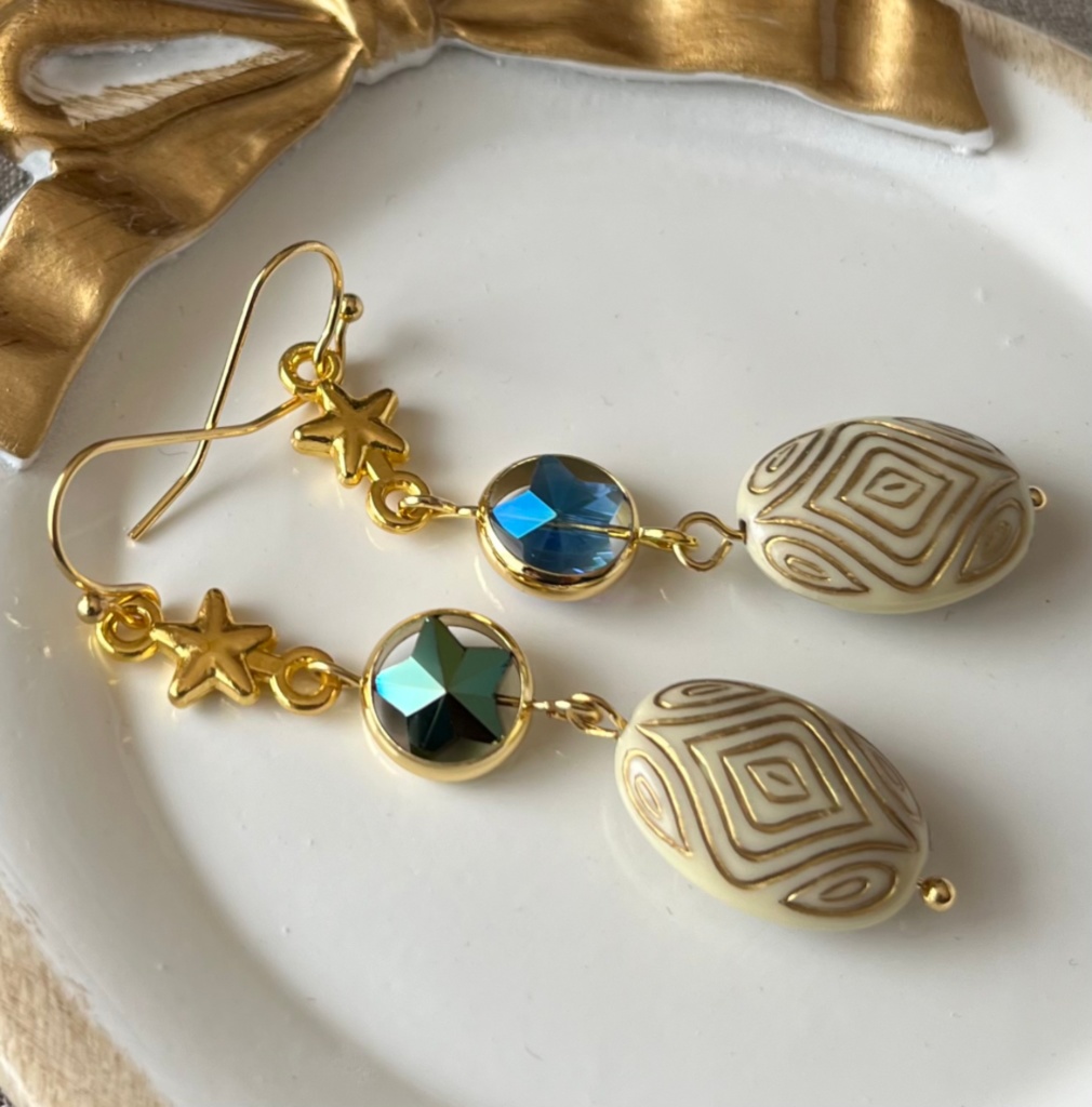 空条承太郎/スタープラチナ ピアス/ノンホールピアス 片耳売り・一個売り