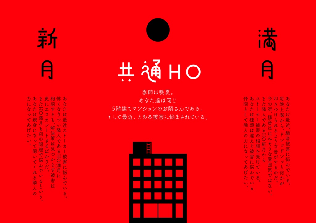 【CoCシナリオ/秘匿/2PL/タイマン】『新月は瞬いた』 SPLL:E198096