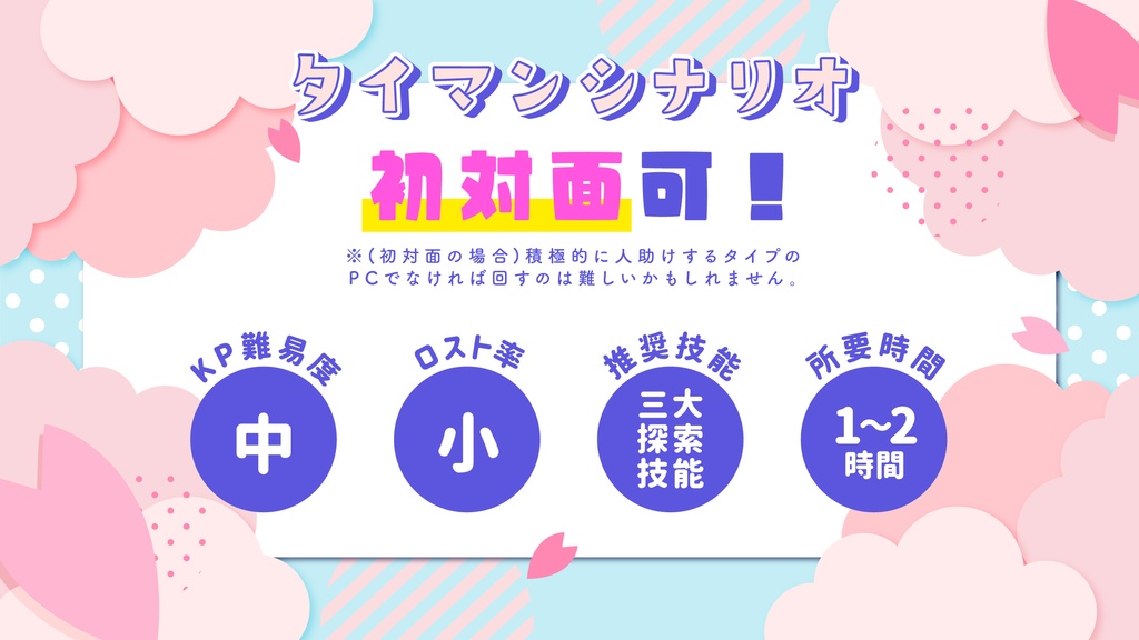 【CoCタイマン】桜の木の下には俺(KPC)が埋められてるってわけ SPLL:E196707