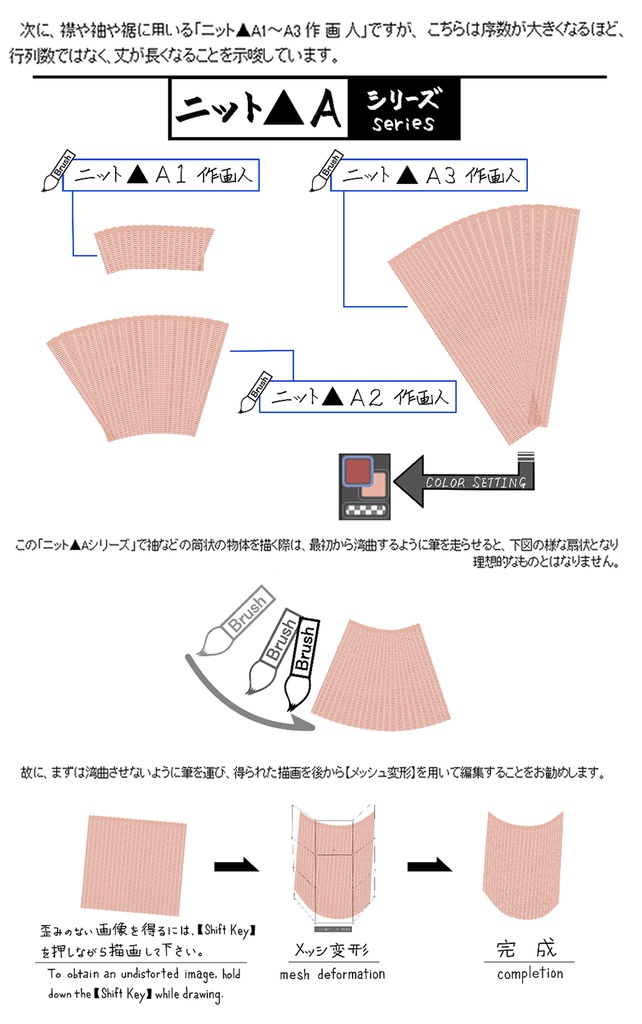 ニットブラシセット 作画人