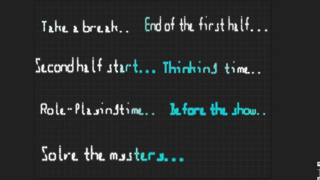 ココフォリア演出素材第8弾「サイバー風なシンプル文字アナウンス 35個+おまけセット」