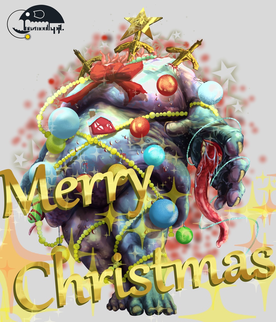 神話生物素材 イゴーロナク クリスマスVer