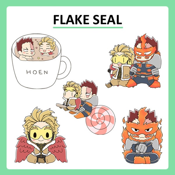 【メール便】ホ＋炎フレークシール