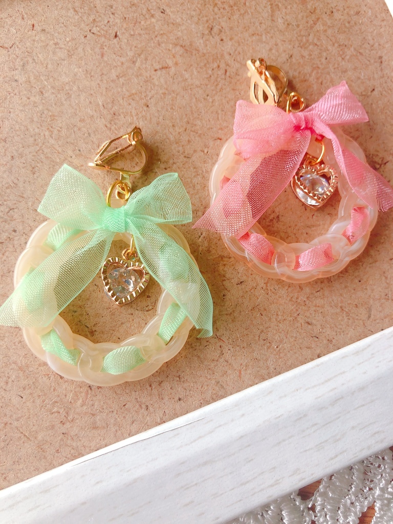 鬼滅の刃・甘露寺蜜璃イメージイヤリング②