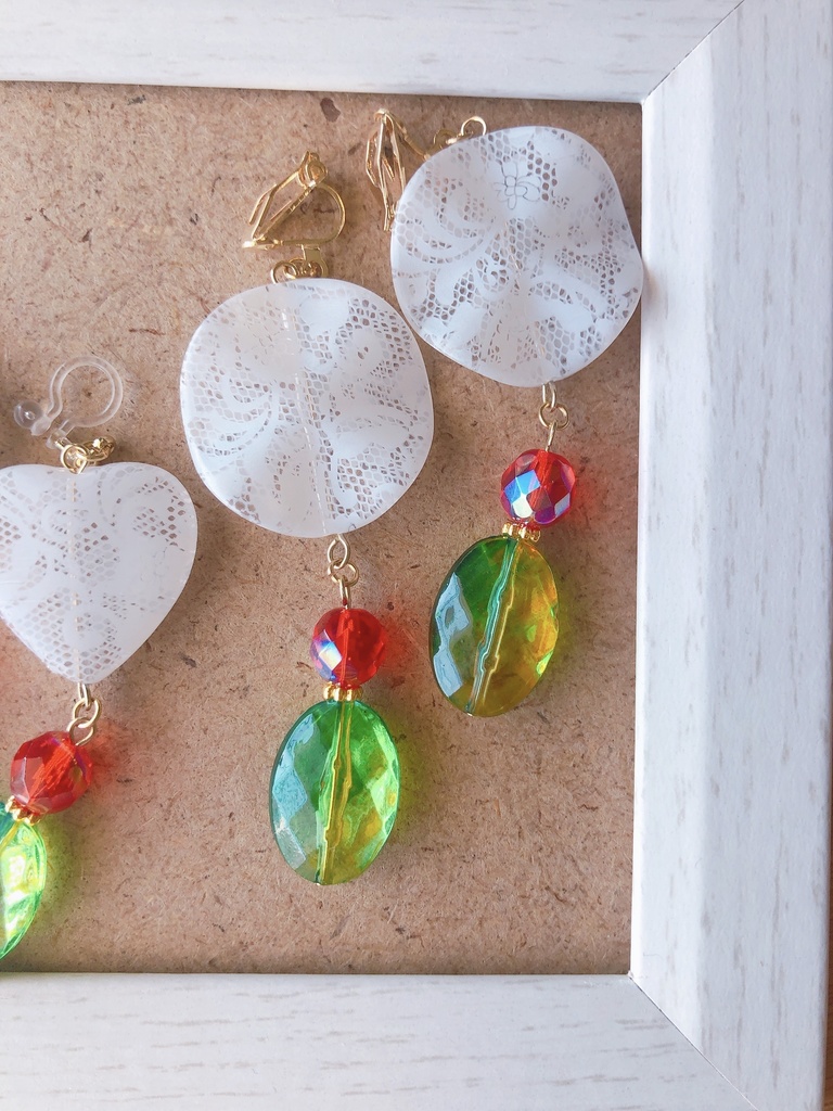 ヒプマイ・白膠木簓イメージイヤリング⑥クリームソーダ