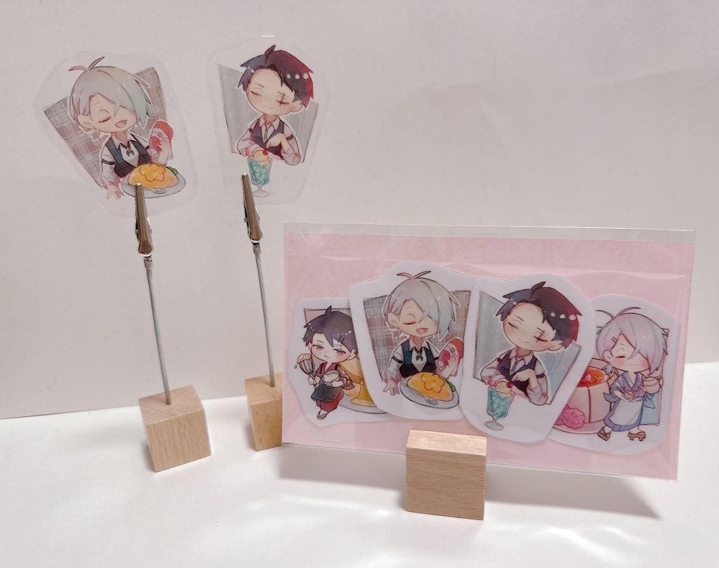 カフェとちちたち　クリアステッカー