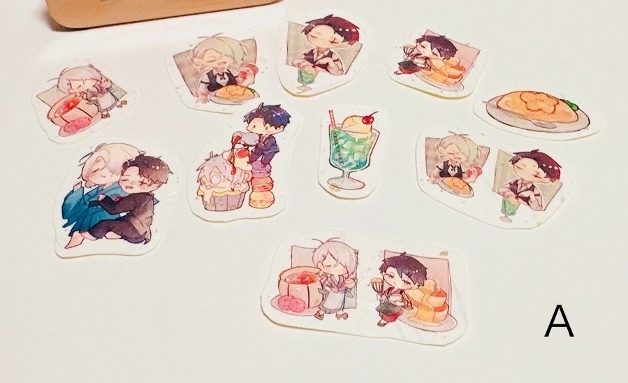 いろいろちちたち フレークシール