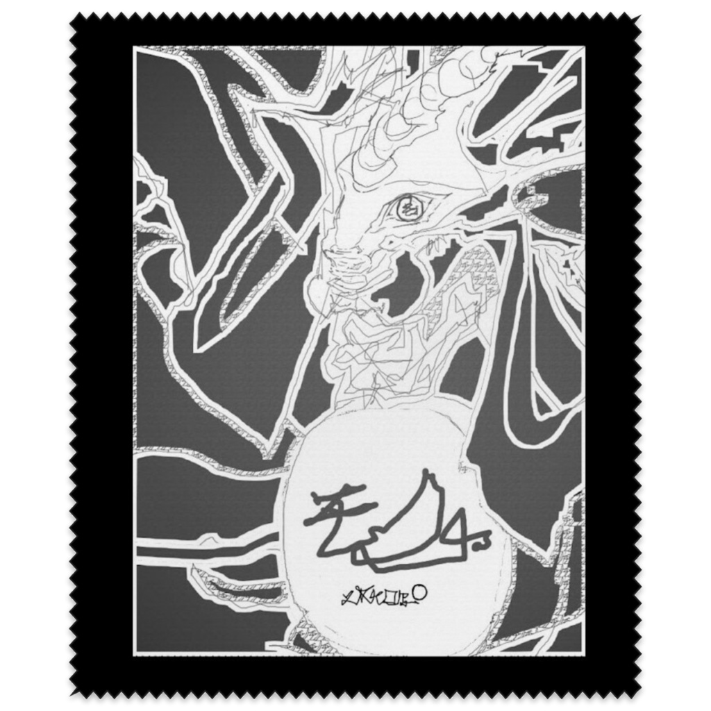 Wipe glasses. メガネ拭き　＿二倍龍MOeNOメテオバハムート=Double Dragon MOeNO Meteor Bahamut